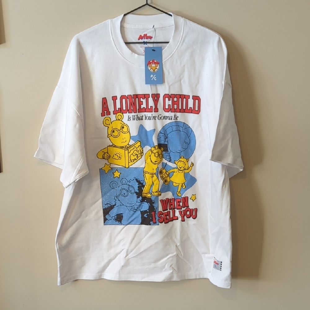 1 of 1 misprint Peace Collective x Arthur T-shirt